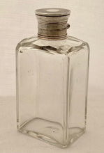 George V Large Silver & Cut Glass Cologne Flask. London 1912 Asprey & Co Ltd.