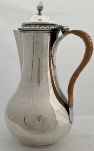 Georgian, George III, Silver Hot Water Jug. London 1761 Augustin Le Sage. 17.2 troy ounces.