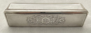 William IV, Silver & Cut Glass Vanity Box. London 1832 George Reid. 2.3 troy ounces.