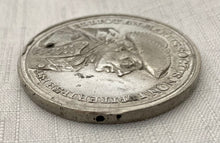 The Relief of Gibraltar 1783 by General  Eliott. White Metal Medal by J. C. Reich.
