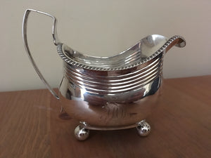 Georgian, George III, silver cream jug. London 1811