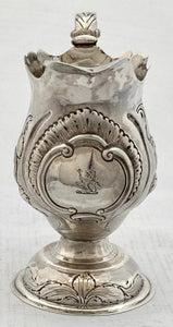 Georgian, George III, Lion Crested Silver Cream Jug. London 1773. 2.3 troy ounces.