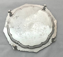 A 20th Century Silver Plated Salver. Harrison Brothers & Howson, Sheffield.