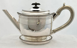 Georgian, George III, Silver Teapot & Stand. London 1801 Richard Cook. 18 troy ounces.