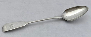 Victorian Silver Basting Spoon. London 1846 John Robert Harris. 3.6 troy ounces.