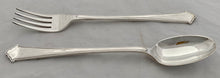 Silver Plated Serving Fork & Spoon. Elkington & Co. 1961.