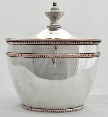 Georgian, George III, Old Sheffield Plate, Tea Caddy. Circa 1800.