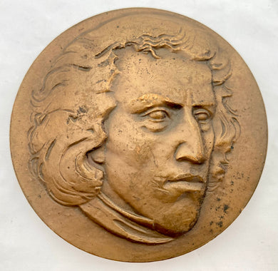 Frederic Chopin Bronze Relief Medallion.