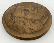 Frederic Chopin Bronze Relief Medallion.