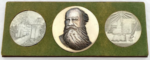 Leo Tolstoy Relief Medallion Set.