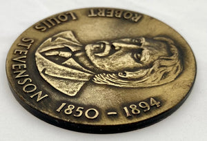 Robert Louis Stevenson Uniface Medallion.