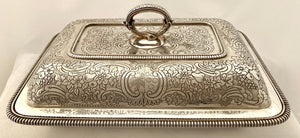 Georgian, George III, Silver Entree Dish. London 1801 Richard Cook. 65 troy ounces.