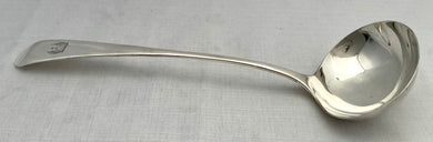 Edwardian Silver Soup Ladle. Sheffield 1903 Walker & Hall. 8.5 troy ounces.