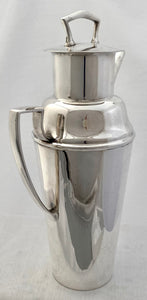 Art Deco Silver Plated Milk Churn Cocktail Shaker. Asprey of London, circa 1930.