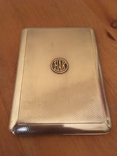 Asprey,  George V, silver cigarette case with inscription to Royal Navy Officer H.A. Knight. London 1919.