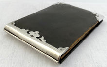 Victorian Silver Mounted Card Case. London 1880/81 George Henry James.