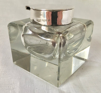 Asprey, George V, silver and cut glass inkwell. London 1928 Asprey & Co. Ltd.