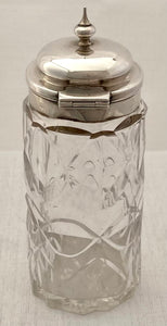 Victorian Silver & Cut Glass Mustard. Birmingham 1878, Henry Manton.