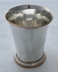 Early George III Old Sheffield Plate Beaker, circa 1760.