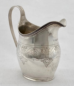 Georgian, George III, Silver Cream Jug. London 1805 Peter, Ann and William Bateman. 3.1 troy ounces.