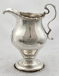 Georgian, George III, Silver Cream Jug. London 1769. 2.7 troy ounces.