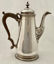 Georgian, George II, Silver Coffee Pot. London circa 1750, Peter Archambo II & Peter Meure. 20.7 troy ounces.