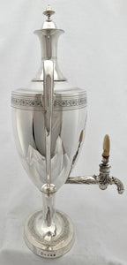 Victorian Silver Plated Tea Urn. Elkington, Mason & Co. 1851.