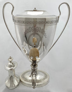 Victorian Silver Plated Tea Urn. Elkington, Mason & Co. 1851.