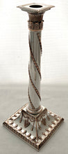 Georgian, George III, Old Sheffield Plate Candlestick, from the Gordon Crosskey Collection, circa 1775.