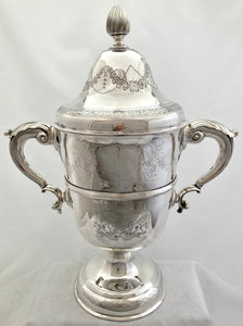 Georgian, George III, Irish Silver Armorial Cup & Cover. Dublin 1772 Charles Townsend & Michael Cormick. 75 troy ounces.