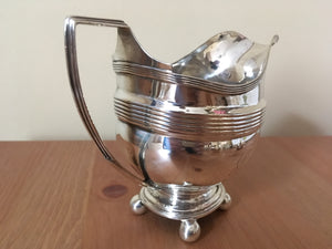 Georgian, George III, silver cream jug. Newcastle, Ann Robertson (circa 1804 - 1811).