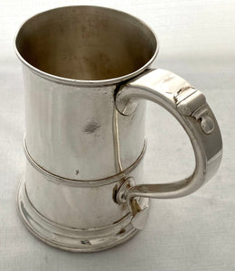 Georgian, George III, Old Sheffield Plate Tankard, circa 1770 - 1780.