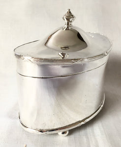 Georgian, George III period, Old Sheffield Plate , tea caddy, circa 1790.