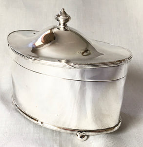 Georgian, George III period, Old Sheffield Plate , tea caddy, circa 1790.