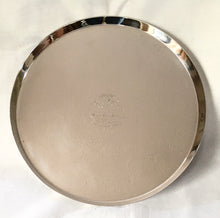 Victorian silver plated presentation tray from George Burns Chairman of Cunard. Hukin & Heath 1880.