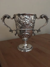Georgian, George III, silver twin handled cup. Newcastle 1786 John Langlands I & John Robertson I.  40 troy ounces.