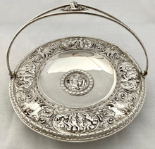 Victorian Silver Plated Tazza with Handle. Elkington & Co. 1874.