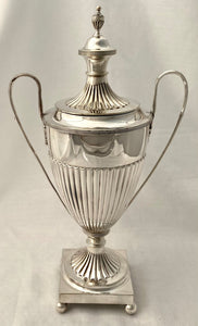 Victorian Silver Plated Adam Style Coffee Urn.