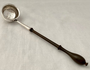 Georgian, George II, Silver Toddy Ladle, Crested for Medlycott. London 1751 William Gwillim.