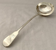 Georgian, George IV,  Silver Soup Ladle. London 1828 William Chawner II. 6.4 troy ounces.