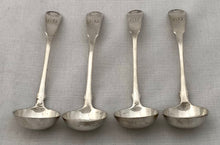 Georgian, George III, Four Scottish Silver Sauce Ladles. Edinburgh 1819 Andrew Wilkie. 3.8 troy ounces.