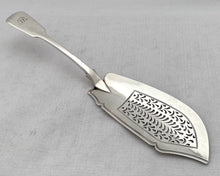 William IV Silver Fish Slice. London 1833 William Bateman II. 4.4 troy ounces.