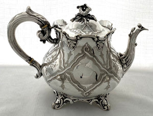 Victorian Silver Plated Tea & Coffee Service. Martin Hall & Co. Sheffield circa 1860.