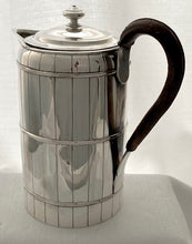 Georgian, George III, Silver "Coopered Barrel" Coffee Biggin. London 1796 John Touliet. 16 troy ounces.