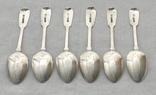 William IV Six Silver Teaspoons. Exeter 1832 George Turner. 2.2 troy ounces.