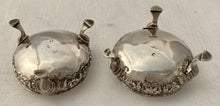 Georgian, George III, Pair of Silver Salts. London 1764 William Kersill. 2.8 troy ounces.