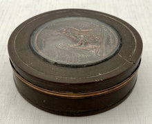 19th Century Pressed Horn Snuff Box of Crimean War Interest.