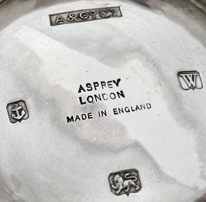 George V Silver Cafe au Lait Set. Birmingham 1921 Asprey & Co Ltd. 33 troy ounces.