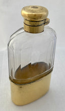 George V Silver Gilt & Cut Glass Hip Flask. London 1912/13 Asprey & Co Ltd.