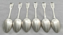 Georgian, George III, Set of Six Silver Tablespoons. London 1812, Eley, Fearn & Chawner. 13.5 troy ounces.